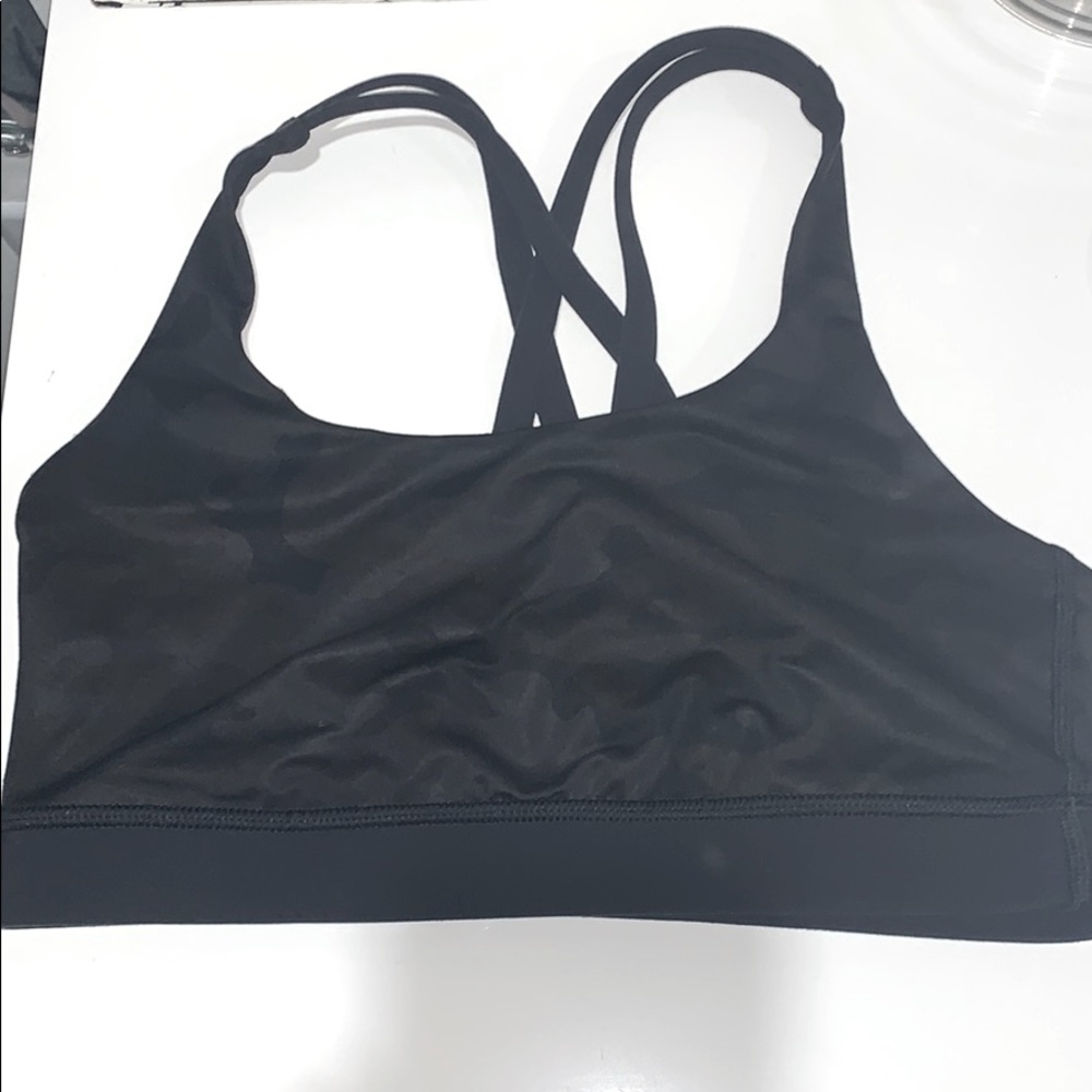 Lululemon black camo energy bra